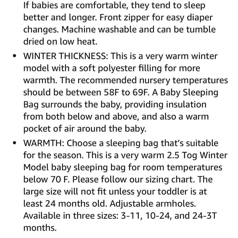 BabyinaBag Baby Toddler Sleep Sack Large